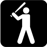 baseball batter icon