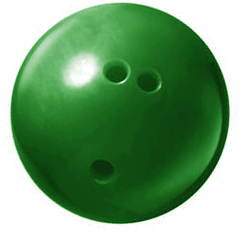 bowling ball green 250