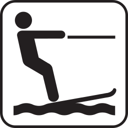 water ski icon light