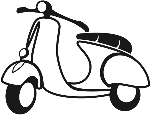 scooter lineart
