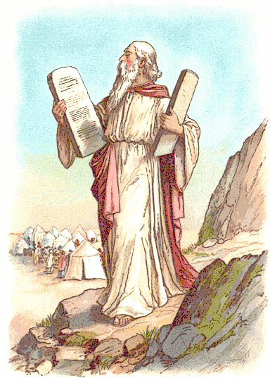 Moses w Commandments