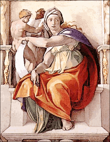 Delphic Sibyl by Michelangelo