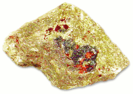 Epidot w rock  Calcium aluminum iron silicate