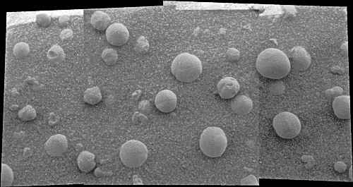 Hematite  spherules from Mars