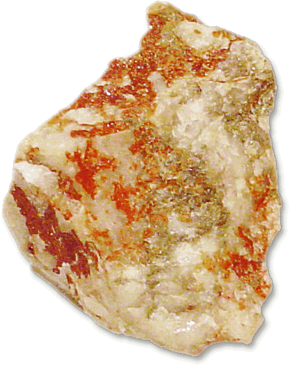 Jarosite  on quartz  Potassium iron sulfate