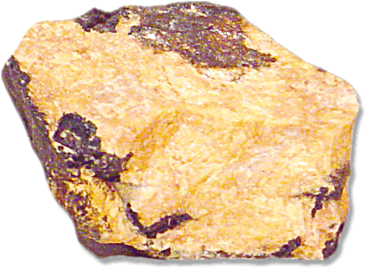 Lithiophilite  with Pyrolusite and Quartz  Lithium Manganese Phosphate