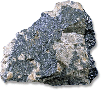 Molybdenite  black to gray mineral