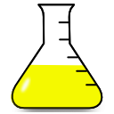 flask icon yellow