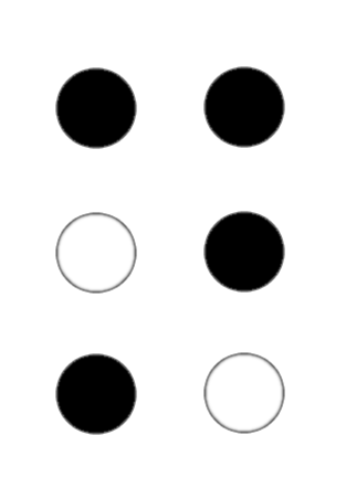 braille N or 14