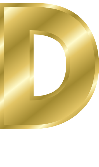 gold letter capitol D - /signs_symbol/alphabets_numbers/gold/gold ...