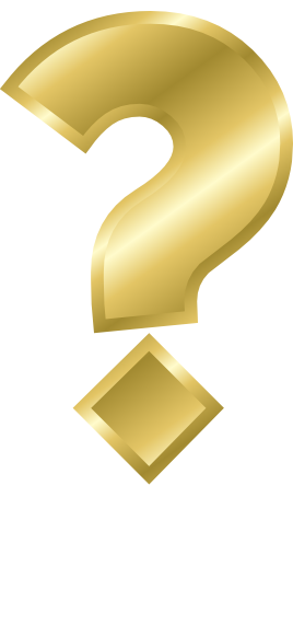 gold question mark