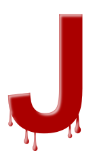 letter dripping J