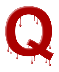 letter dripping Q