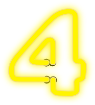 neon numeral 4