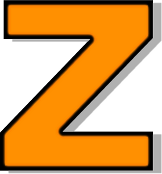lowercase Z orange