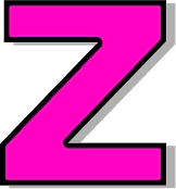 lowercase Z pink