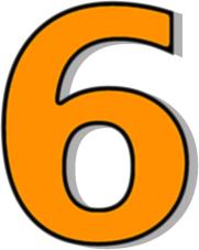 number 6 orange