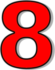 number 8 red