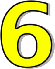 number 6 yellow