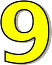 number 9 yellow