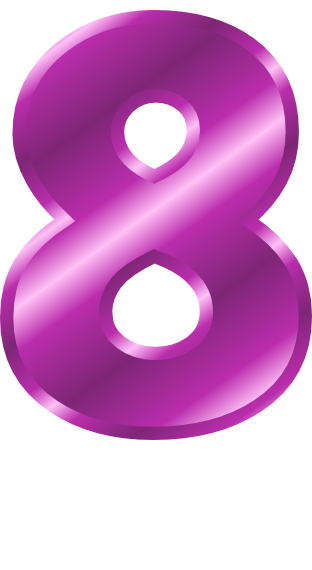 purple metal number 8 - /signs_symbol/alphabets_numbers/purple_metal ...