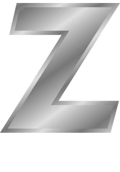 silver letter capitol Z