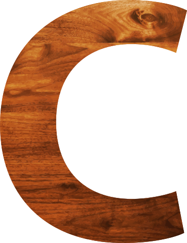 Wood Alphabet C