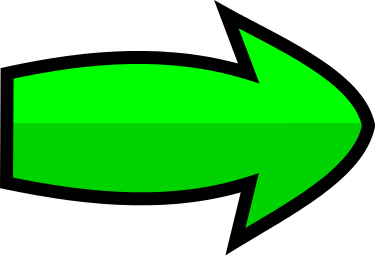 arrow bulging right green