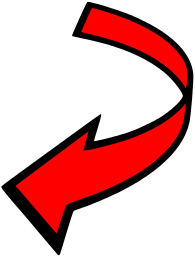 arrow curved attention red