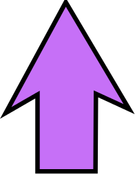 Arrow sharp purple up