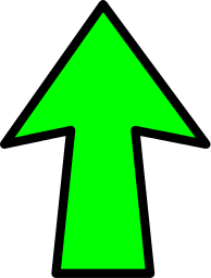 arrow outline green up