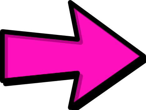 arrow outline pink right