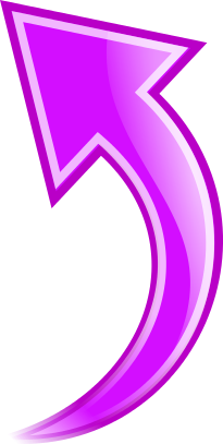 arrow curved purple up