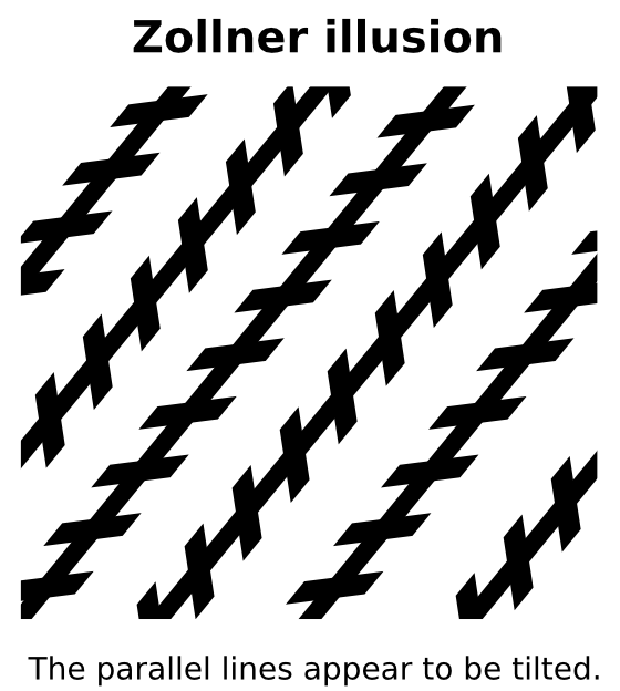 Zollner illusion label