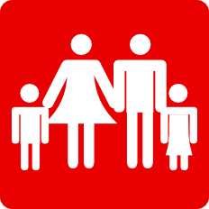 family icon red