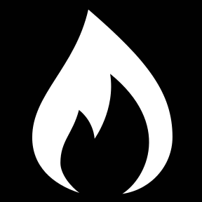 fire icon black