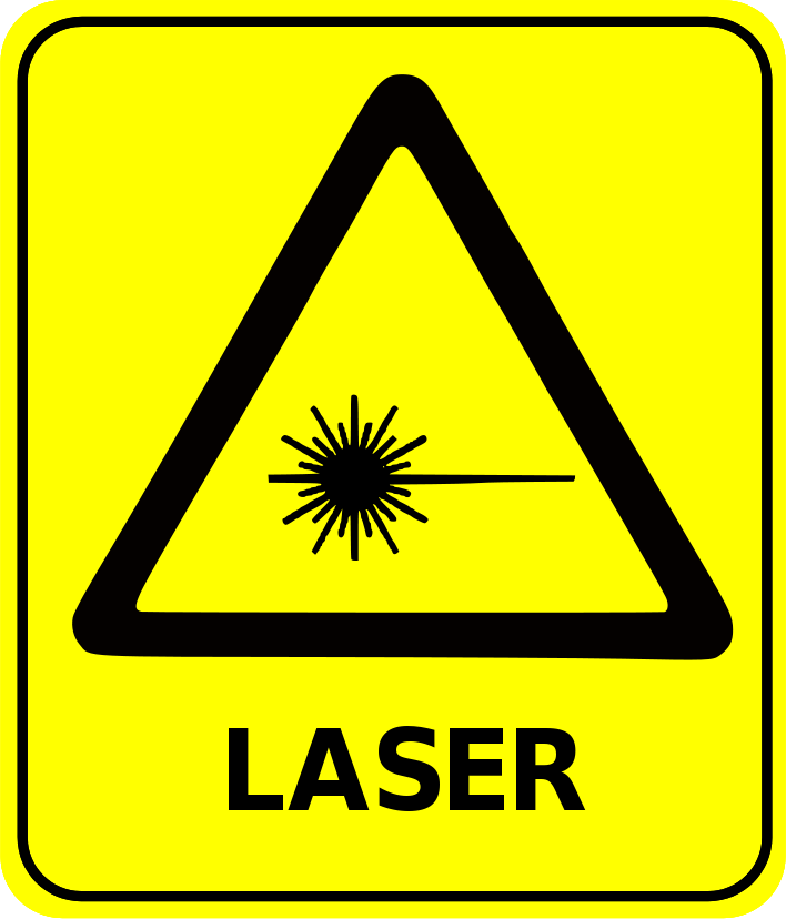 safety sign laser