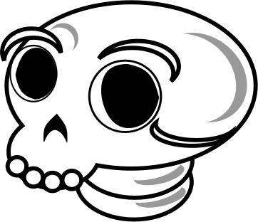 alien goofy skull
