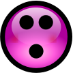 glossy smiley pink embarrassed
