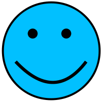 smiley mood happy blue