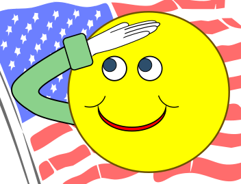 smiley-salute USA