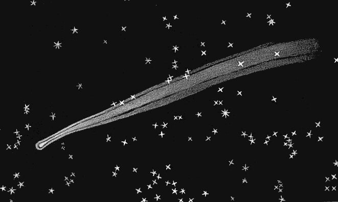 comet 1843 drawing