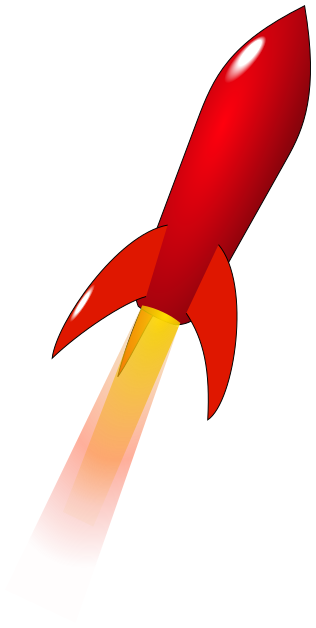 launching rocket red