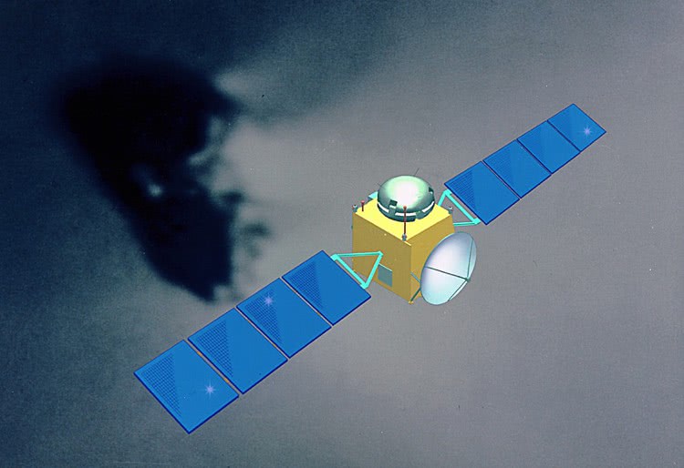 Rosetta space probe computer model