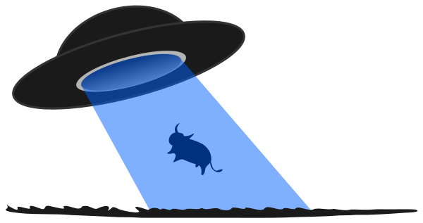 UFO cow abduction