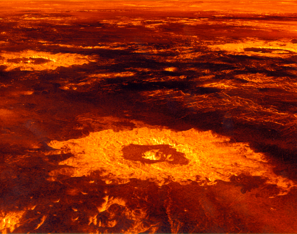Venus surface radar image