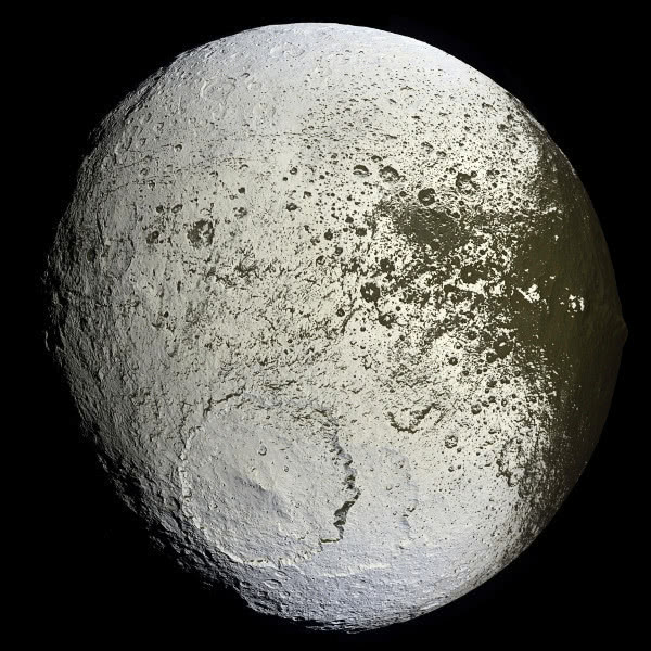 Iapetus Saturn moon Cassini