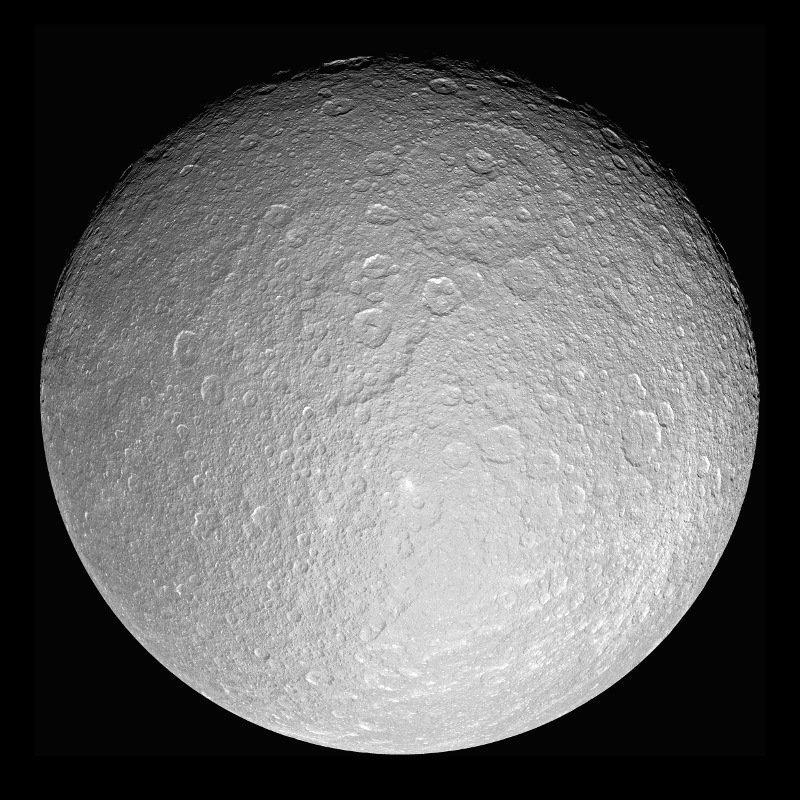Rhea moon of Saturn
