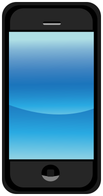 smartphone blue screen