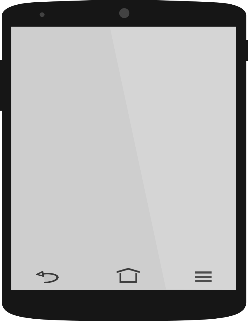 smartphone blank page